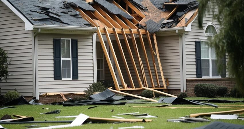 storm damage home roof