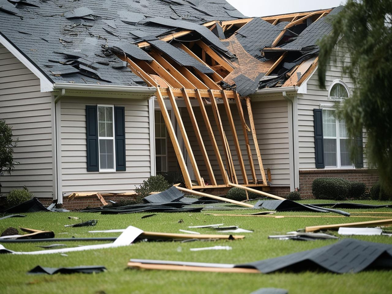 storm damage home roof