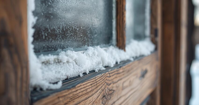 winter window door insulation